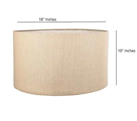 18" Inches, Drum Lamp Shade, Cotton Fabric