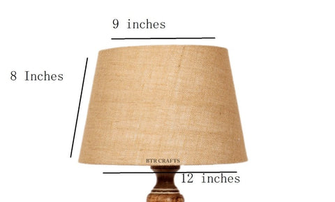 BTR CRAFTS Jute Tapper Lamp Shade 12 Inches