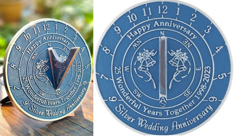 25th Silver Wedding Anniversary Sundial