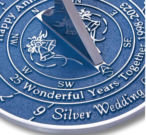 25th Silver Wedding Anniversary Sundial