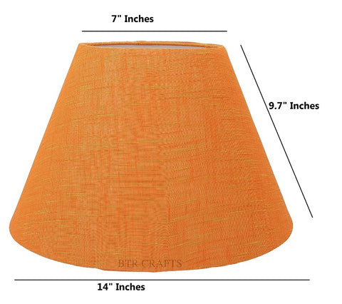 14" Inches, Conical Lamp Shade, Cotton Fabric