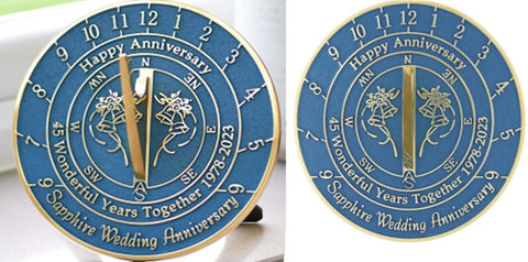 Sapphire 45th Anniversary Sundial