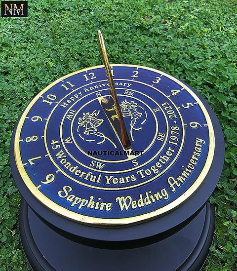 Sapphire 45th Anniversary Sundial