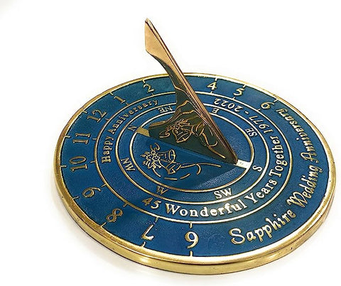 Sapphire 45th Anniversary Sundial