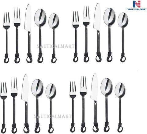 Twist And Shout Stainless Steel Flatware Set