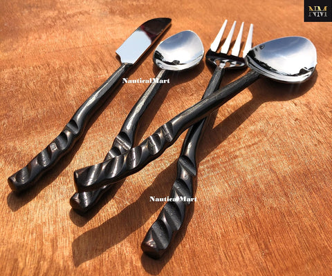 Silverware Cutlery Set Medieval Rustic Dinning Set