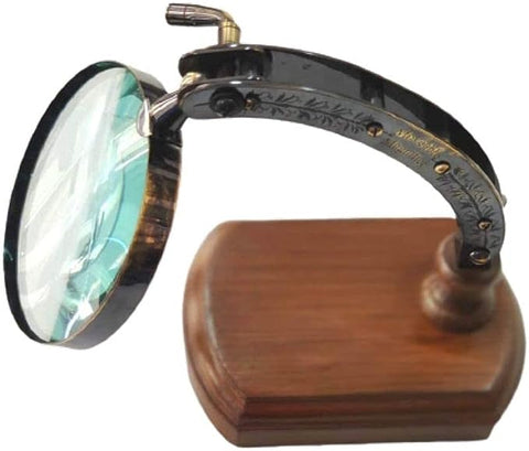 9 x 6 Inch Antique Desk Magnifying Glass