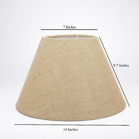 14" Inches, Conical Lamp Shade, Cotton Fabric