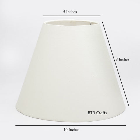 10" Inches, Conical Lamp Shade, Cotton Fabric,