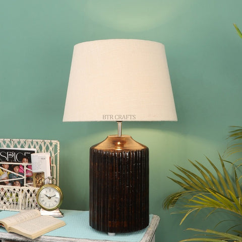 Antique Heavy Wooden Table Lamp  (Bulb not Included)