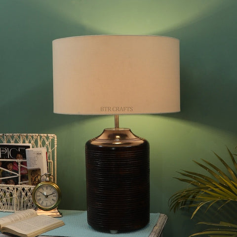 Antique Heavy Wooden Table Lamp (Bulb not Included)