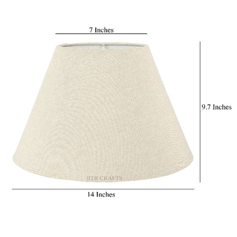 14" Inches, Conical Lamp Shade, Cotton Fabric