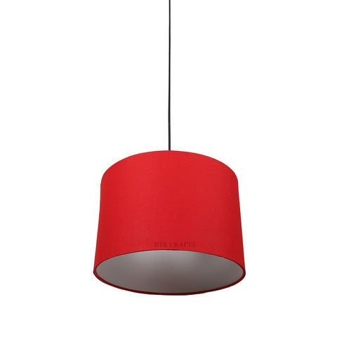 Hanging/ Pendant Drum Shade, 12 inches Dia / Black Canopy