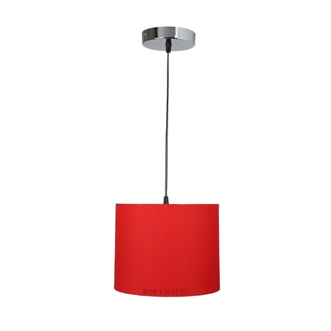 Hanging/ Pendant Drum Shade, 10 inches Dia / Silver Canopy