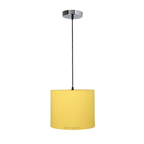 Hanging/ Pendant Drum Shade, 10 inches Dia / Silver Canopy