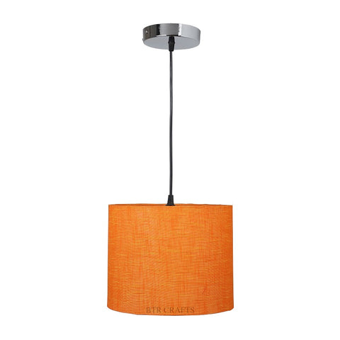 Hanging/ Pendant Drum Shade, 10 inches Dia / Silver Canopy
