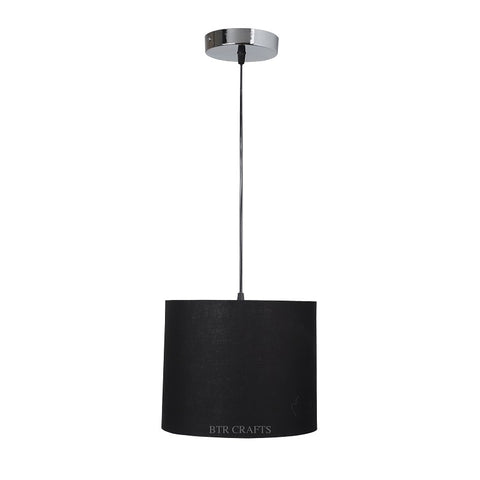 Hanging/ Pendant Drum Shade, 10 inches Dia / Silver Canopy