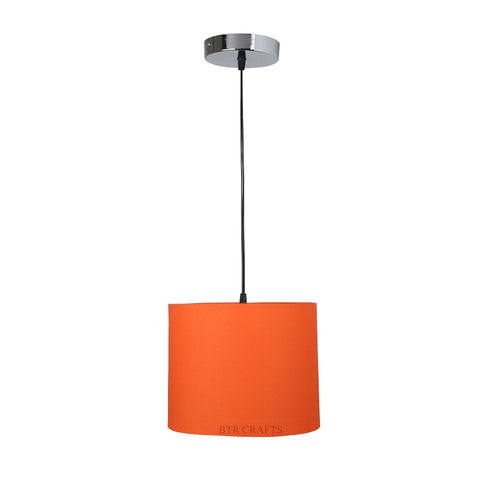 Hanging/ Pendant Drum Shade, 10 inches Dia / Silver Canopy
