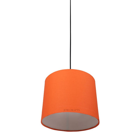 Hanging/ Pendant Drum Shade, 10 inches Dia / Silver Canopy