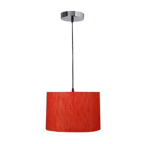 Hanging/ Pendant Drum Shade, 10 inches Dia / Silver Canopy