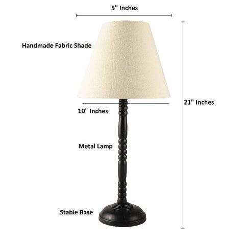 BTR CRAFTS Metal Table Lamp (Bulb not Included)
