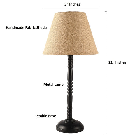 BTR CRAFTS Metal Table Lamp (Bulb not Included)