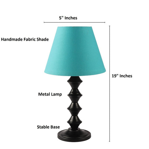 BTR CRAFTS Metal Table Lamp With Conical Shade