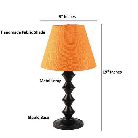 BTR CRAFTS Metal Table Lamp With Conical Shade