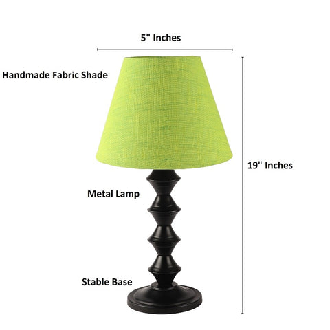 BTR CRAFTS Metal Table Lamp With Conical Shade