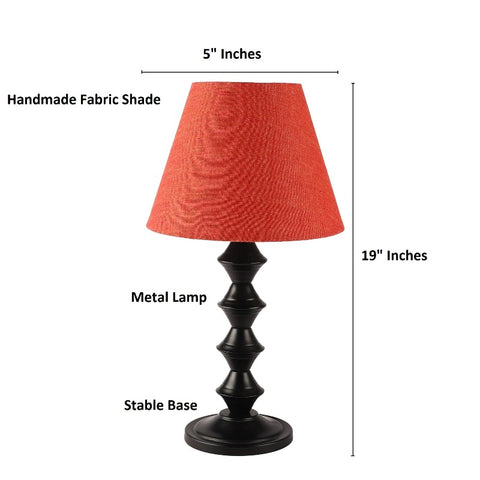 BTR CRAFTS Metal Table Lamp With Conical Shade