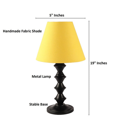 BTR CRAFTS Metal Table Lamp With Conical Shade