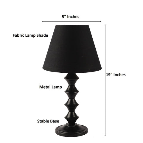 BTR CRAFTS Metal Table Lamp With Conical Shade