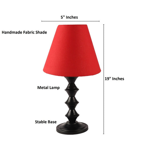 BTR CRAFTS Metal Table Lamp With Conical Shade