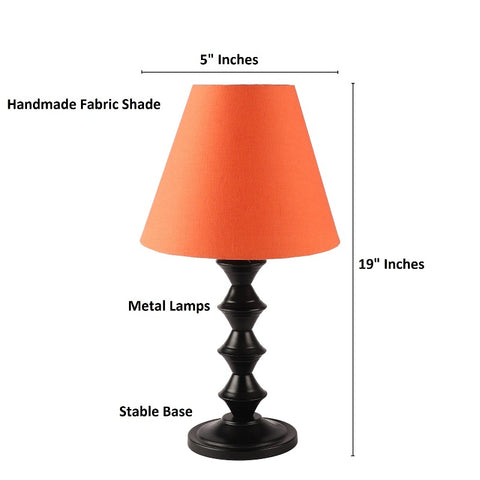BTR CRAFTS Metal Table Lamp With Conical Shade