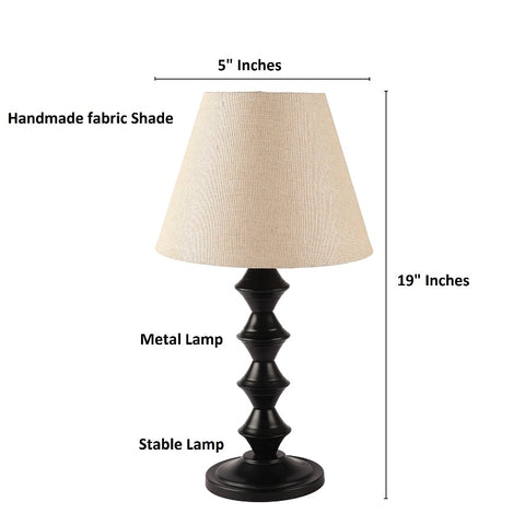BTR CRAFTS Metal Table Lamp With Conical Shade