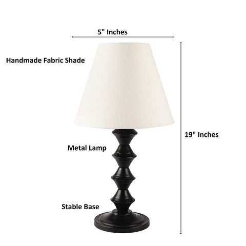 BTR CRAFTS Metal Table Lamp With Conical Shade
