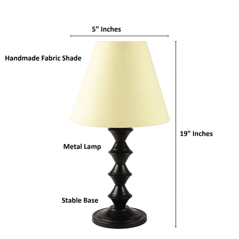 BTR CRAFTS Metal Table Lamp With Conical Shade