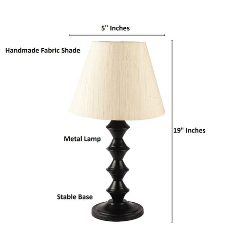 BTR CRAFTS Metal Table Lamp With Conical Shade
