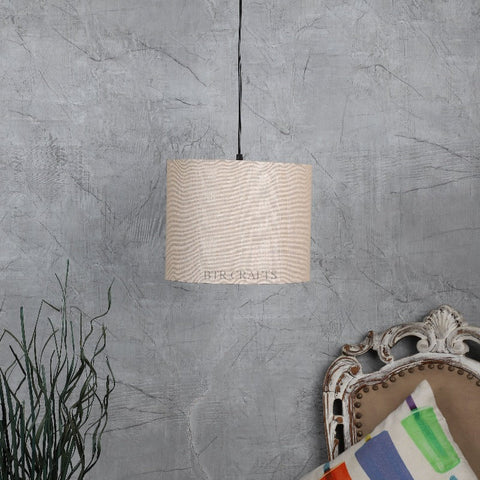 Hanging/ Pendant Drum Shade, 10 inches Dia / Silver Canopy