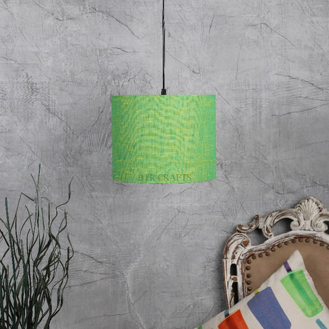 Hanging/ Pendant Drum Shade, 10 inches Dia / Silver Canopy