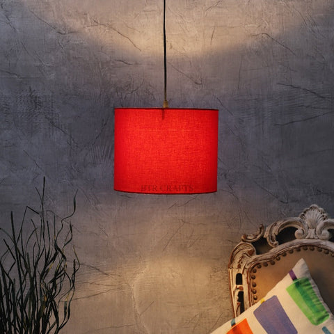 Hanging/ Pendant Drum Shade, 10 inches Dia / Silver Canopy