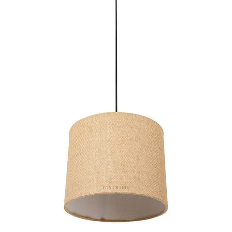 Hanging/ Pendant Drum Shade, 10 inches Dia / Silver Canopy