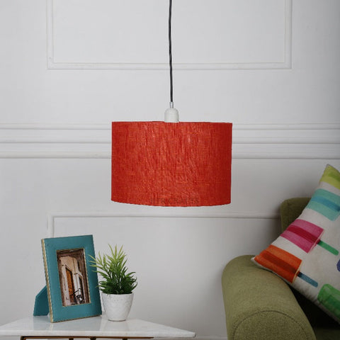 Hanging/ Pendant Drum Shade, 10 inches Dia / Silver Canopy