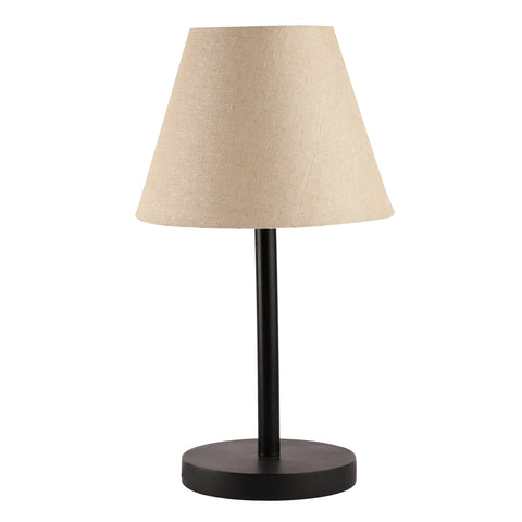 BTR CRAFTS Raven Black Metal Table Lamp Conical Shade(Pack of 2)