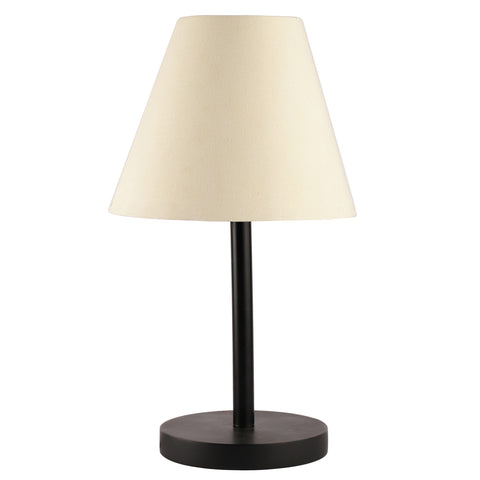 BTR CRAFTS Raven Black Metal Table Lamp Conical Shade(Pack of 2)