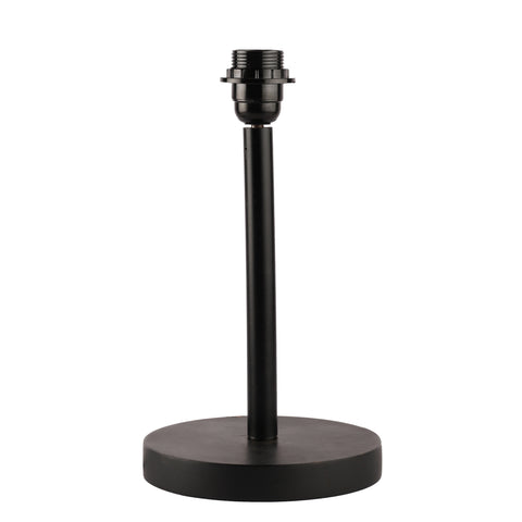 BTR CRAFTS Raven Black Metal Table Lamp (Cylinder Lampshade)