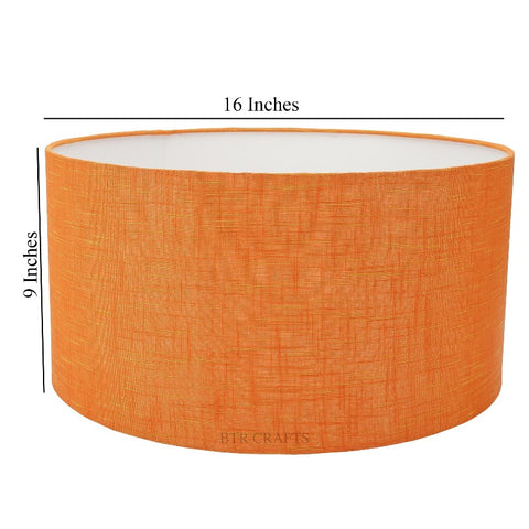 16" Inches, Drum Lamp Shade, Cotton Fabric,