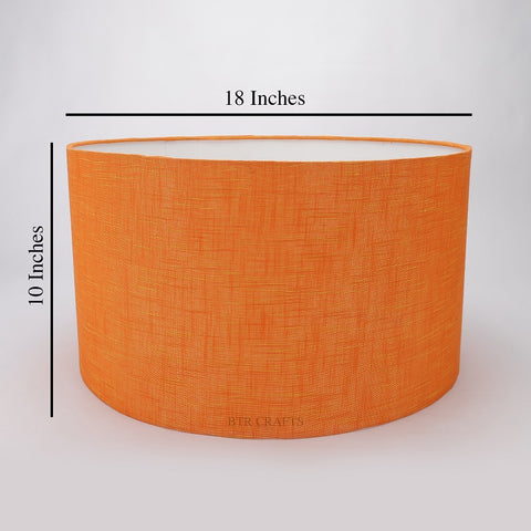 18" Inches, Drum Lamp Shade, Cotton Fabric