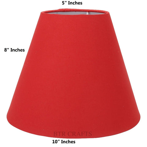 10" Inches, Conical Lamp Shade, Cotton Fabric,