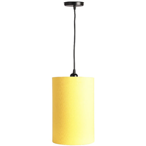 Hanging/ Pendant Cylinder Shade, Yellow (6*10 Inches)
